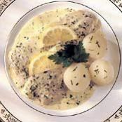 STEAMED FILLET OF SOLE w/PARSLEY SAUCE